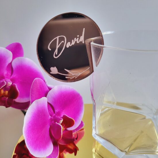 Personalizēts dekors glāzei Tūlpe